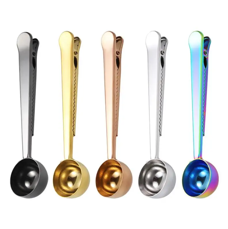 Coffee Scoop with Clip 2 in 1 Stainless Steel Spoon and Bag Clip for Measuring Coffee Protein Powder Instant Drinks ni08
Coffee Scoop with Clip 2 in 1 Stainless Steel Spoon and Bag Clip for Measuring Coffee Protein Powder Instant Drinks ni08