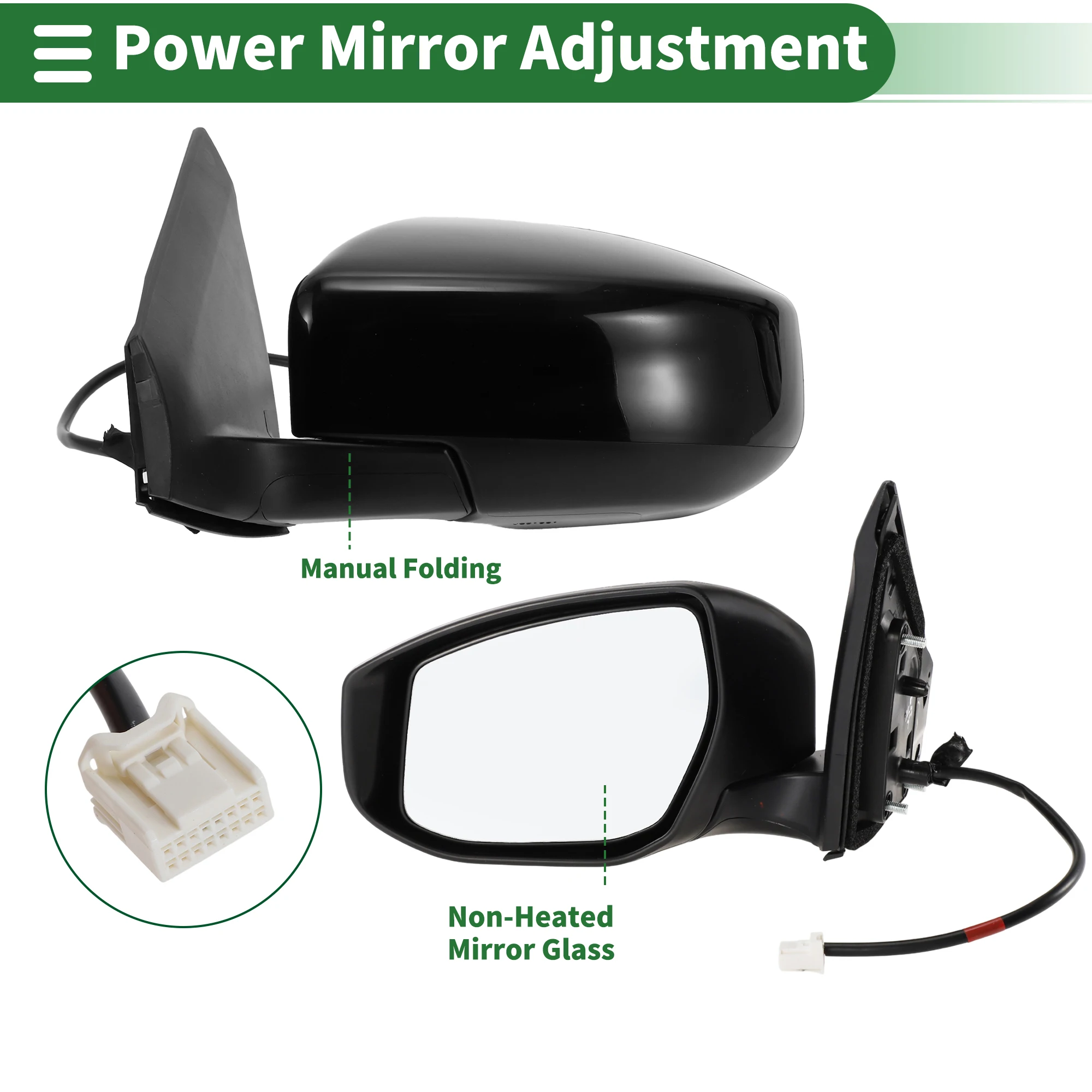 UXCELL Left Side Door Mirror Replace for NISSAN SENTRA 2013-2015 Manual Folding Black
UXCELL Left Side Door Mirror Replace for NISSAN SENTRA 2013-2015 Manual Folding Black