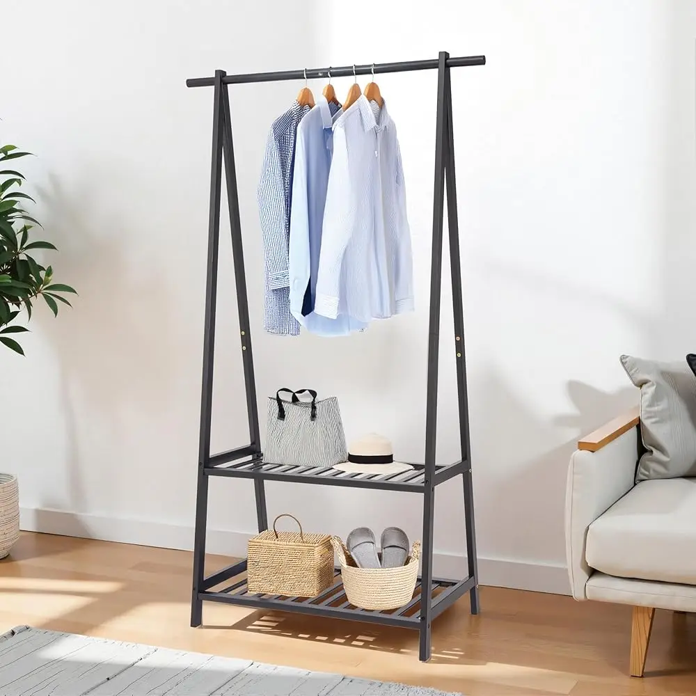 Free ShippingFree ShippingBamboo Clothes Rack Portable Extra Large Garment Rack 2-Tire Storage Box Shelves For Entryway and Bed
Free ShippingFree ShippingBamboo Clothes Rack Portable Extra Large Garment Rack 2-Tire Storage Box Shelves For Entryway and Bed