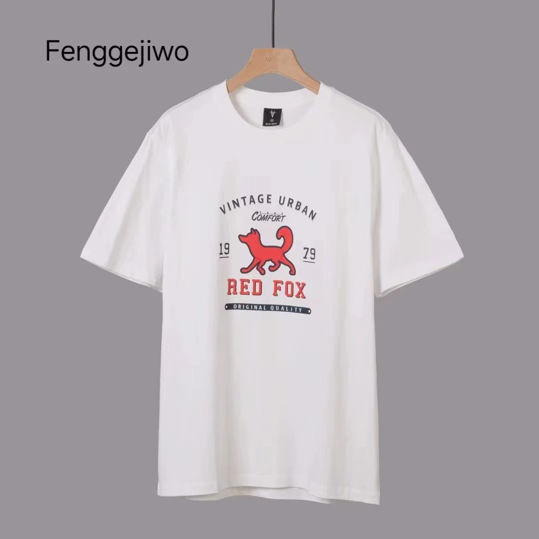 Футболка с коротким рукавом Fenggejiwo, футболка из чесаного хлопка с рукавом до локтя, стиль пары
Футболка с коротким рукавом Fenggejiwo, футболка из чесаного хлопка с рукавом до локтя, стиль пары