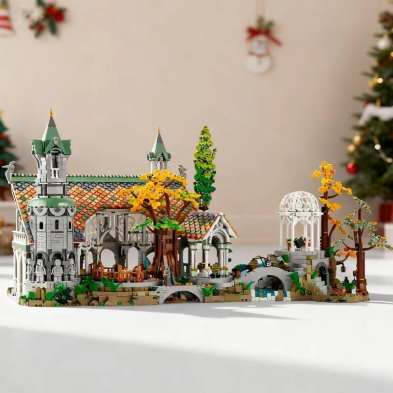 6167pcs Film Elven Sanctuary Mystical Rings Valley Street View Building Blocks Manor Model Toy for Birthday Christmas Gifts
6167pcs Film Elven Sanctuary Mystical Rings Valley Street View Building Blocks Manor Model Toy for Birthday Christmas Gifts