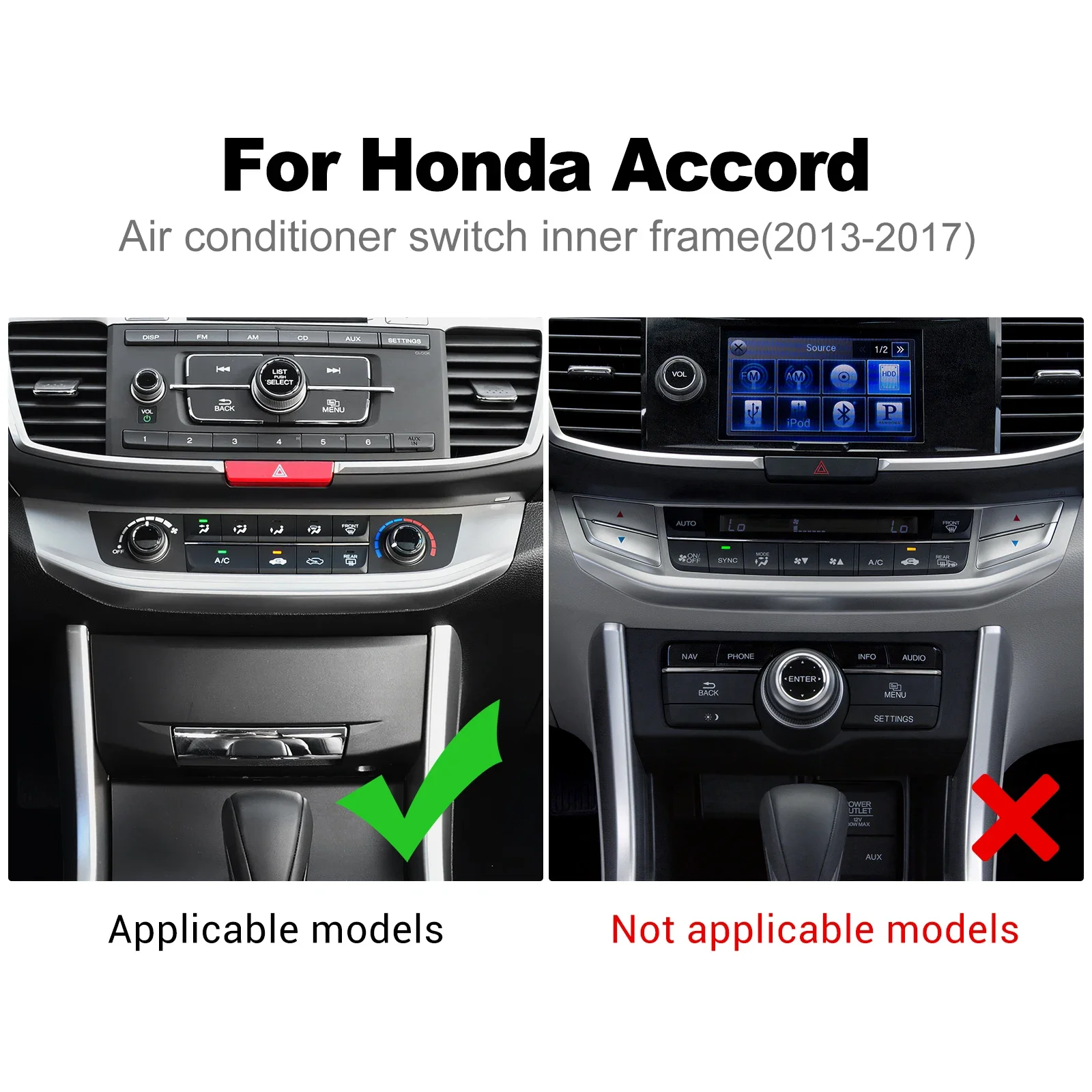 For Honda Accord 2013 2014 2015 2016 2017 Real Soft Carbon Fiber Sticker LHD RHD Car Air Conditioner Switch Interior Accessories
For Honda Accord 2013 2014 2015 2016 2017 Real Soft Carbon Fiber Sticker LHD RHD Car Air Conditioner Switch Interior Accessories