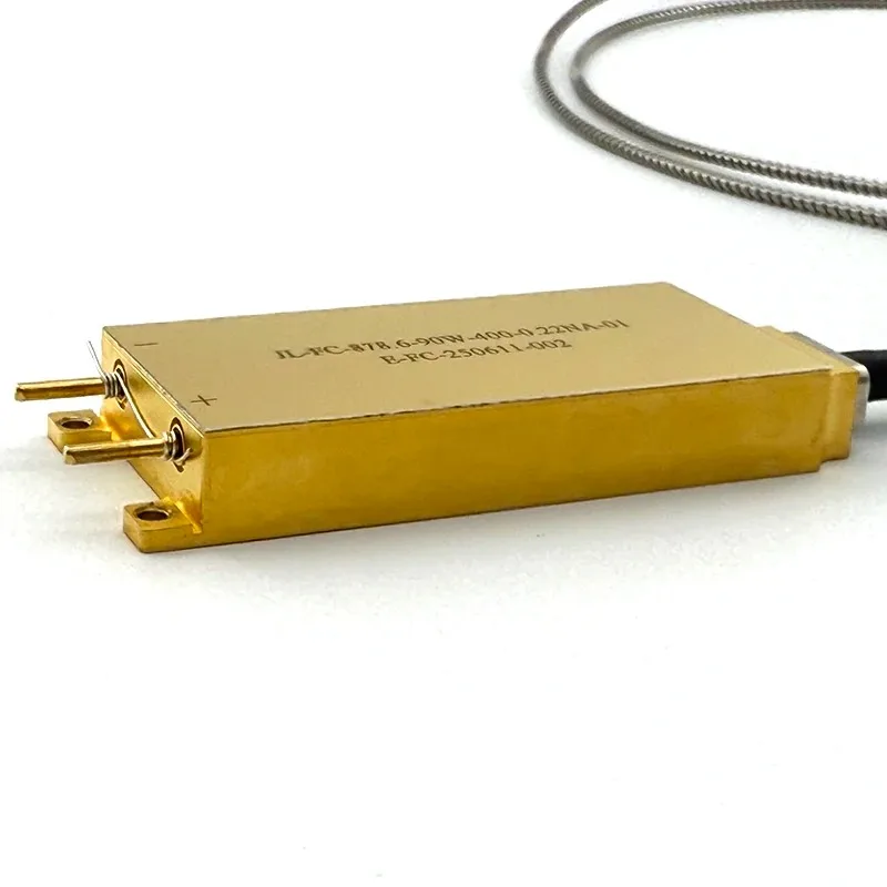 90W 878.6nm Fiber-Coupled Diode Laser, 200μm Core Water-Cooled Laser for Nd YVO4
90W 878.6nm Fiber-Coupled Diode Laser, 200μm Core Water-Cooled Laser for Nd YVO4