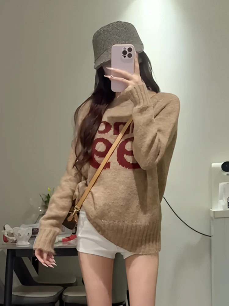 Ladies' Lazy Sle Knitted Sweater Loose Fit Autumn Winter New Arrival Comfortable Slimming Versatile Top round Ne Long Sve
Ladies' Lazy Sle Knitted Sweater Loose Fit Autumn Winter New Arrival Comfortable Slimming Versatile Top round Ne Long Sve