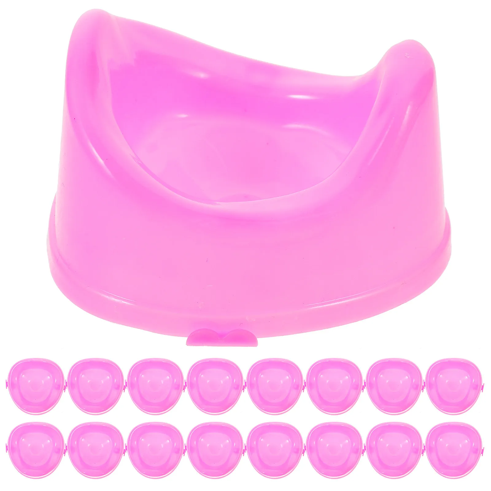 16Pcs Miniature Toilet Seat Dollhouse Furniture Mini Bathroom Accessories Realistic Plastic Potty Pan Decoration
16Pcs Miniature Toilet Seat Dollhouse Furniture Mini Bathroom Accessories Realistic Plastic Potty Pan Decoration