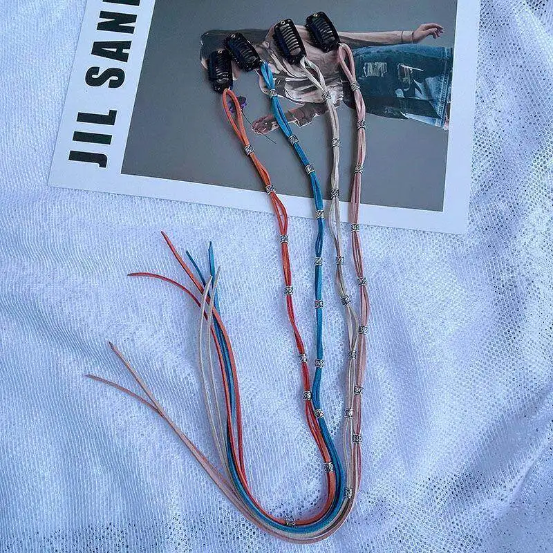 Y2K woven wig hair clip synthetic metal chain long suede fringe hair clip Indian tribal gypsy festival hair accessory set
Y2K woven wig hair clip synthetic metal chain long suede fringe hair clip Indian tribal gypsy festival hair accessory set