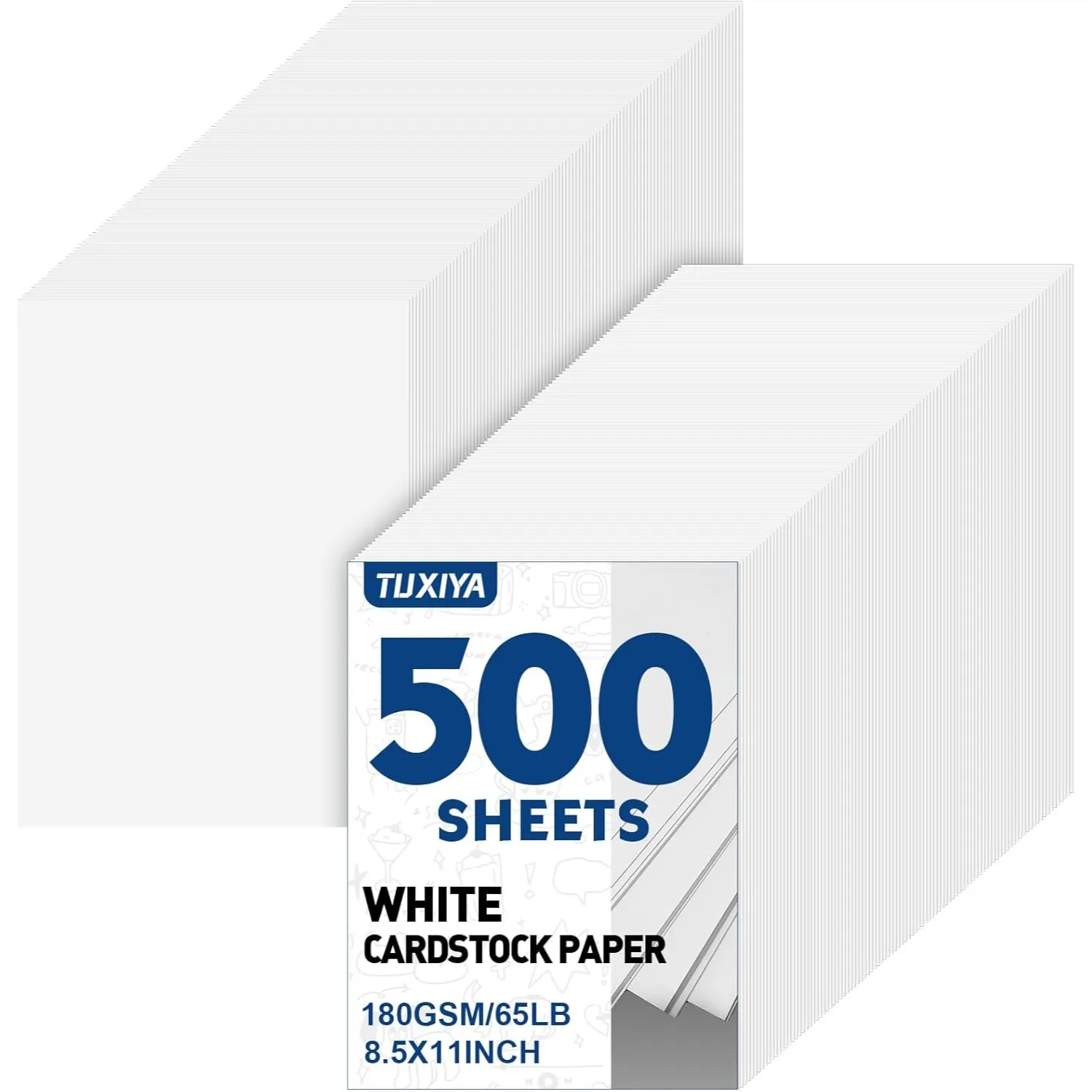 500 Sheets White Cardstock Paper 8.5x11 180 GSM Heavyweight for Art Invitations DIY Cards Watercolor & Craft
500 Sheets White Cardstock Paper 8.5x11 180 GSM Heavyweight for Art Invitations DIY Cards Watercolor & Craft