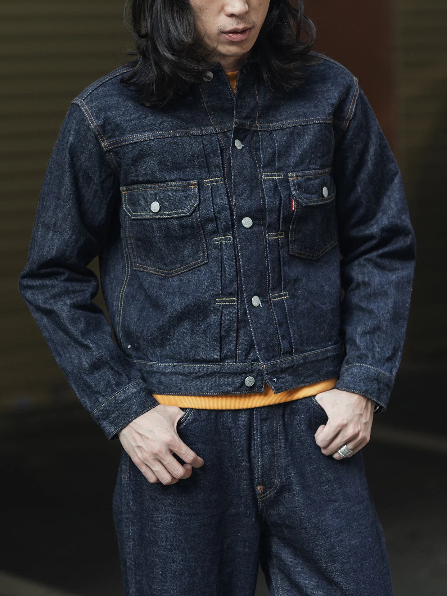 Red Bronson Original Color Red Ear Denim Jaet 507 Second Generation Indigo Workwear Coat M Stand Fit Cotton Jeans ...
Red Bronson Original Color Red Ear Denim Jaet 507 Second Generation Indigo Workwear Coat M Stand Fit Cotton Jeans ...