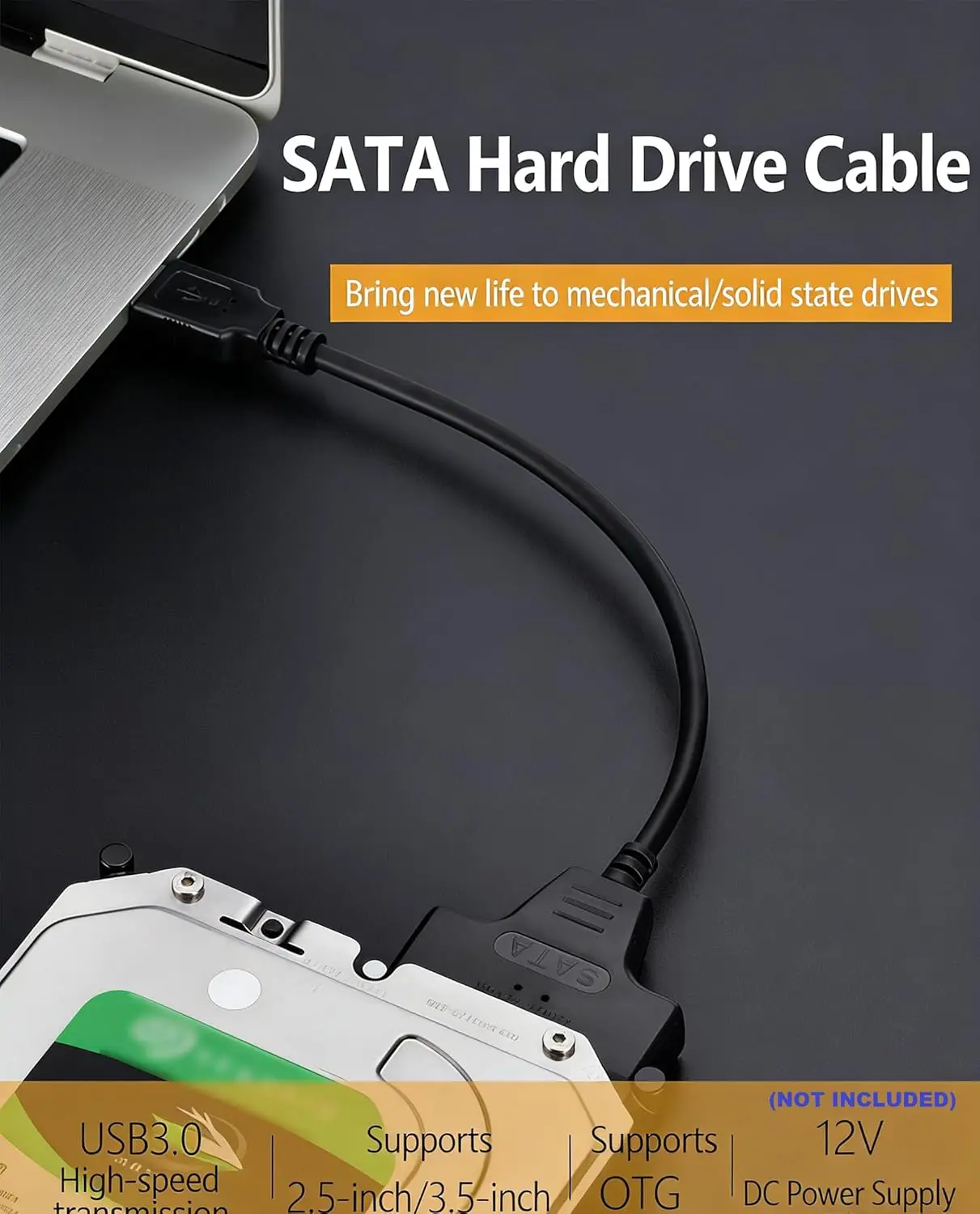 1PC SATA to USB 3.0 Cable Up to 6 Gbps for 2.5 Inch External HDD SSD Hard Drive SATA 3 22 Pin Adapter USB 3.0 to Sata III Cord
1PC SATA to USB 3.0 Cable Up to 6 Gbps for 2.5 Inch External HDD SSD Hard Drive SATA 3 22 Pin Adapter USB 3.0 to Sata III Cord