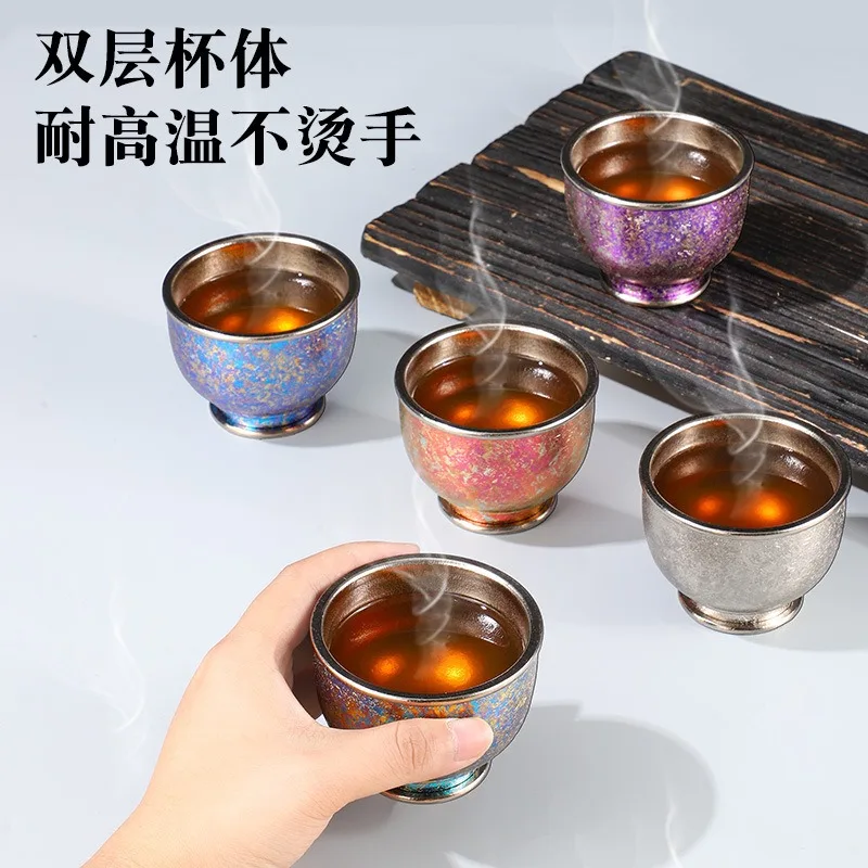 Чайные чашки, кружки, чайные сервизы из чистого титана, бытовые двухслойные наборы для кунг-фу, чашки для мастера, бокалы, чайные сервизы, подарочные наборы.
Чайные чашки, кружки, чайные сервизы из чистого титана, бытовые двухслойные наборы для кунг-фу, чашки для мастера, бокалы, чайные сервизы, подарочные наборы.