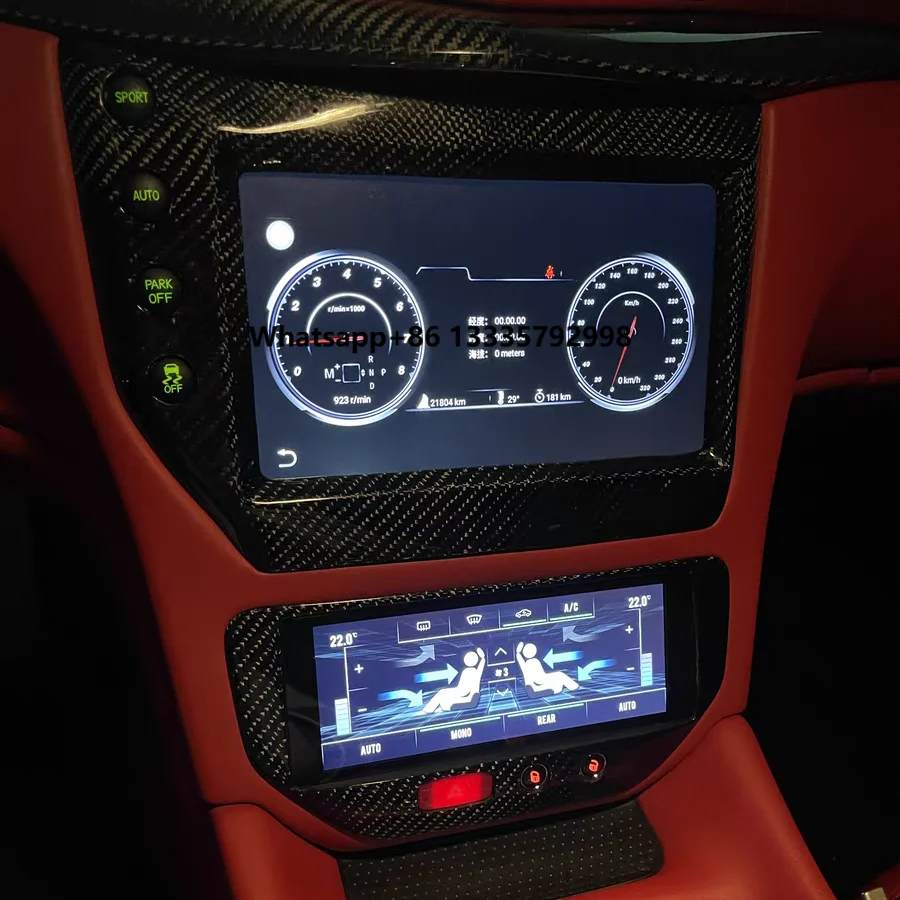 4G LTE Android 10 128 Car Aircon Board for Maserati GT/GC GranTurismo Black Screen Carbon Fiber Multimedia Player GPS Navigation
4G LTE Android 10 128 Car Aircon Board for Maserati GT/GC GranTurismo Black Screen Carbon Fiber Multimedia Player GPS Navigation