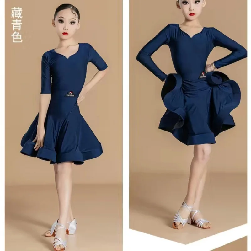 Новая детская униформа для латинских танцев, стандартная униформа для соревнований для девочек, униформа для соревнований по профессиональному регламенту
Новая детская униформа для латинских танцев, стандартная униформа для соревнований для девочек, униформа для соревнований по профессиональному регламенту