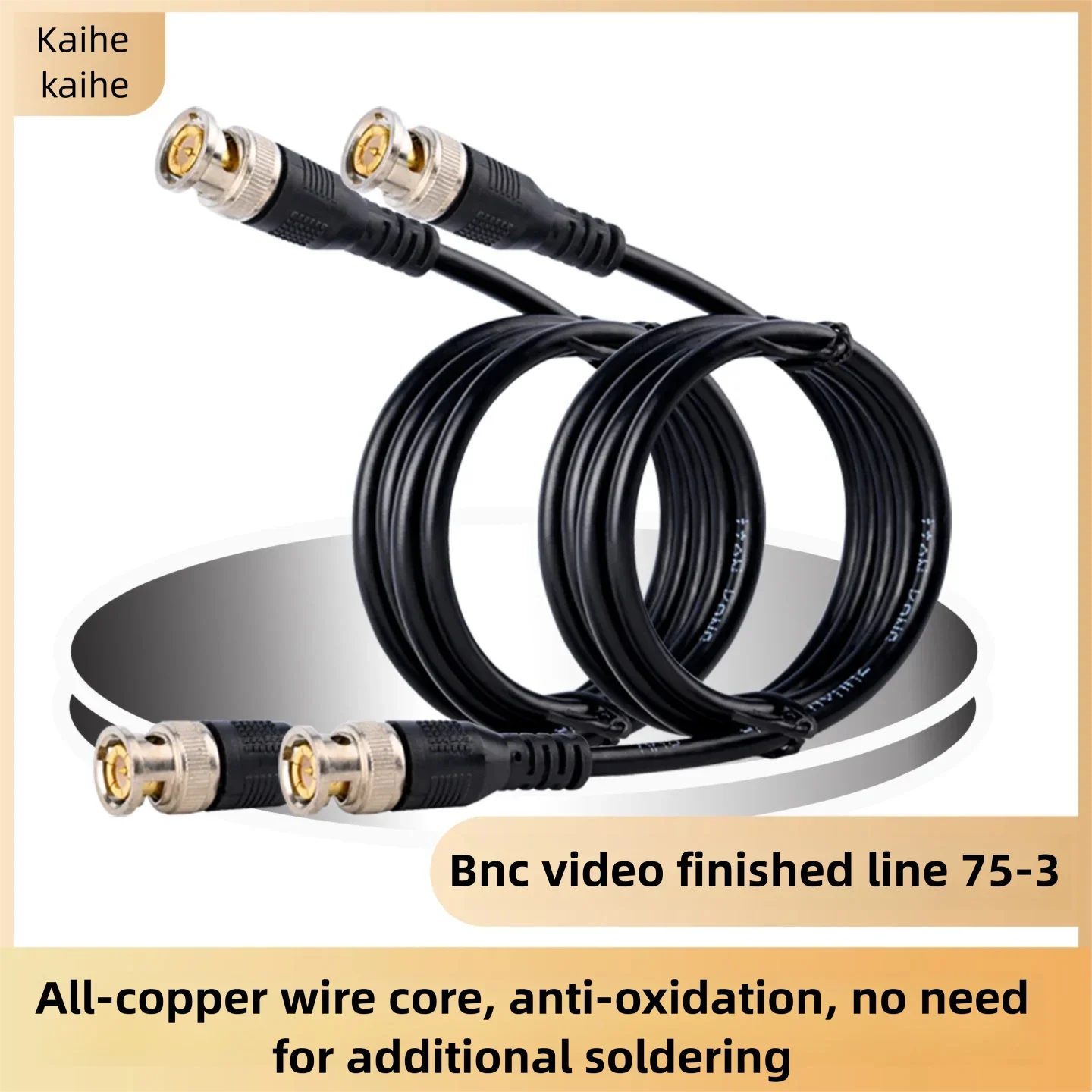 2m BNC to BNC Cable 75-3 Gold Plated Connector Pure Copper Core Anti Interference for Security Camera
2m BNC to BNC Cable 75-3 Gold Plated Connector Pure Copper Core Anti Interference for Security Camera