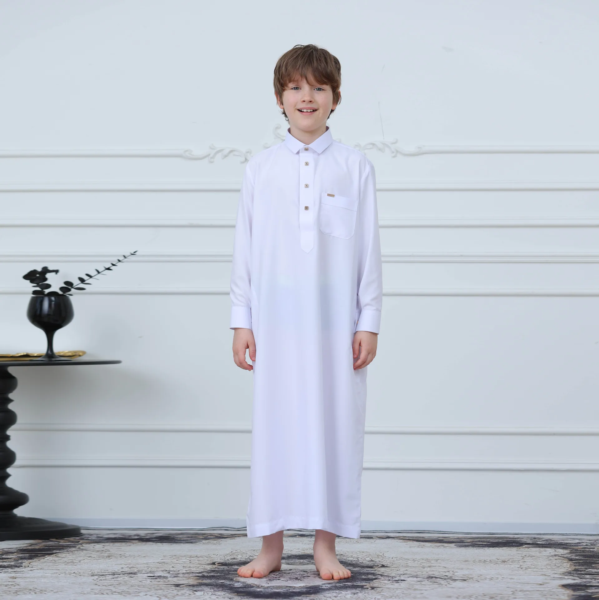 Children Loose Casual Long Robe White Jubba Thobe Muslim Dress Collar Boy Daffah Dishdasha Traditional Clothing Islam Kaftan New
Children Loose Casual Long Robe White Jubba Thobe Muslim Dress Collar Boy Daffah Dishdasha Traditional Clothing Islam Kaftan New