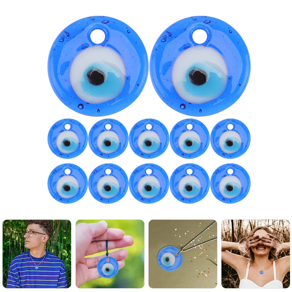 12Pcs Blue Glass Evil Eye Beads DIY Jewelry Charms Pre-Drilled Loose Beads for Bracelet Necklace Earrings Making 
12Pcs Blue Glass Evil Eye Beads DIY Jewelry Charms Pre-Drilled Loose Beads for Bracelet Necklace Earrings Making