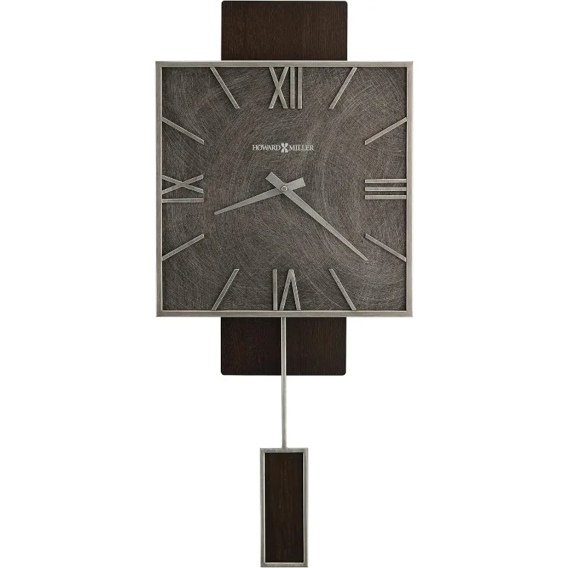 Maclane Wall Clock Satin Espresso Finish, Aged Silver Metal Frame, Square Dial
Maclane Wall Clock Satin Espresso Finish, Aged Silver Metal Frame, Square Dial