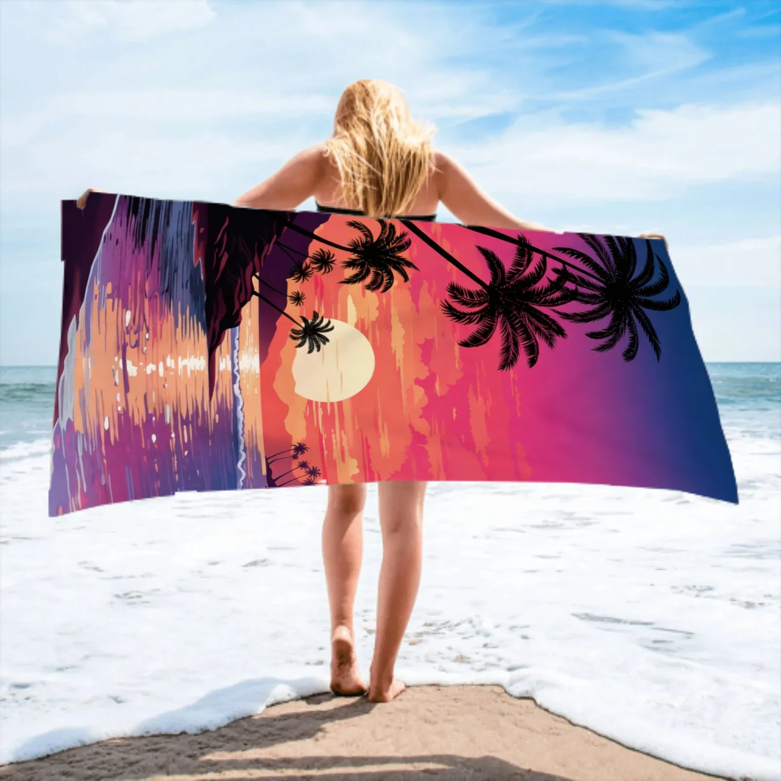 Beach Sunset Glow Scenery Printed Beach Towel, Super Absorbent Towel for Summer Vacation Pool & Friend Gifts
Beach Sunset Glow Scenery Printed Beach Towel, Super Absorbent Towel for Summer Vacation Pool & Friend Gifts
