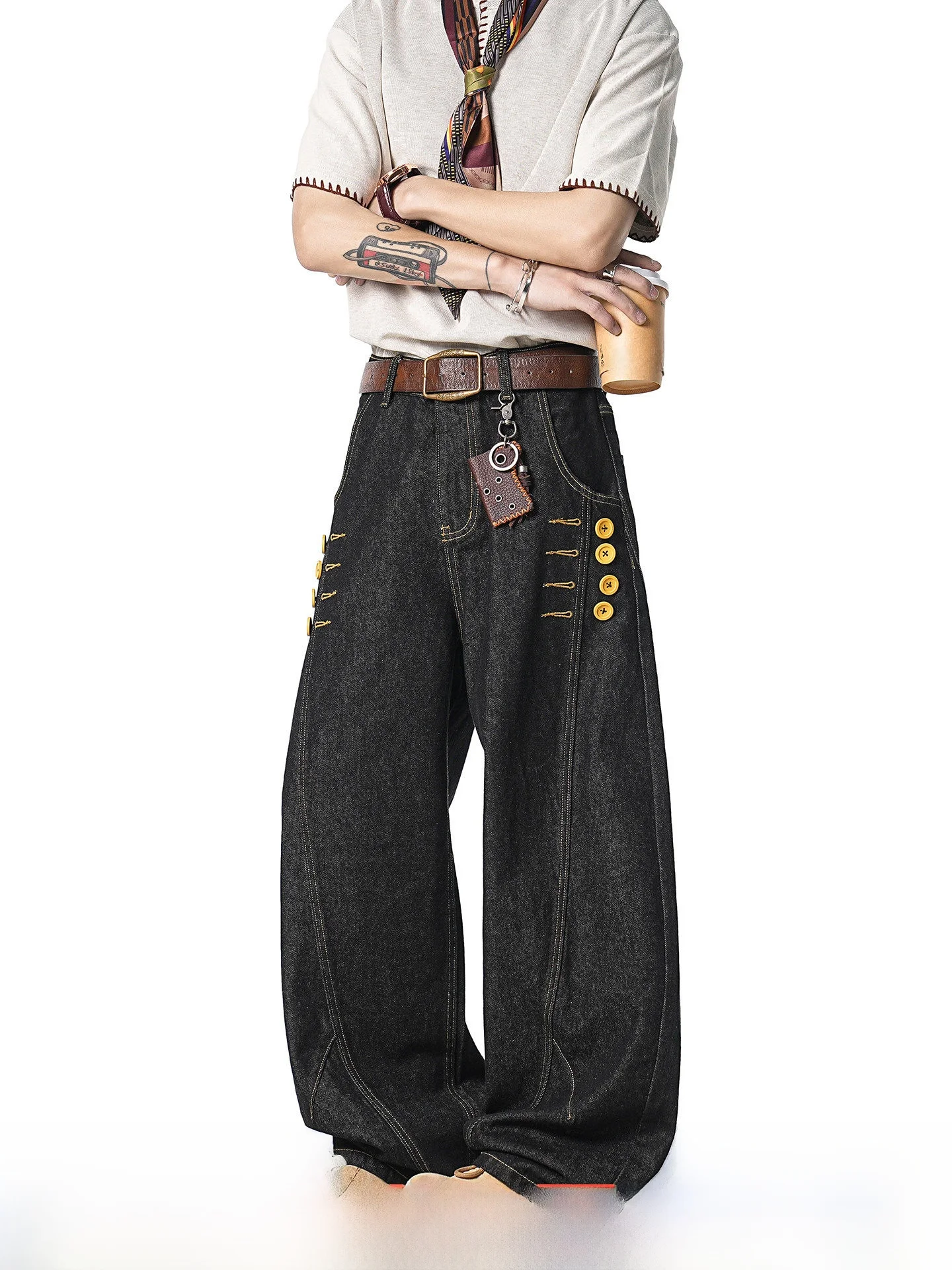 Casual American Style Men's Baggy Version Dream Made Original Jeans Summer Straight Leg Zipper Pants Youth Trend Cotton Polye...
Casual American Style Men's Baggy Version Dream Made Original Jeans Summer Straight Leg Zipper Pants Youth Trend Cotton Polye...