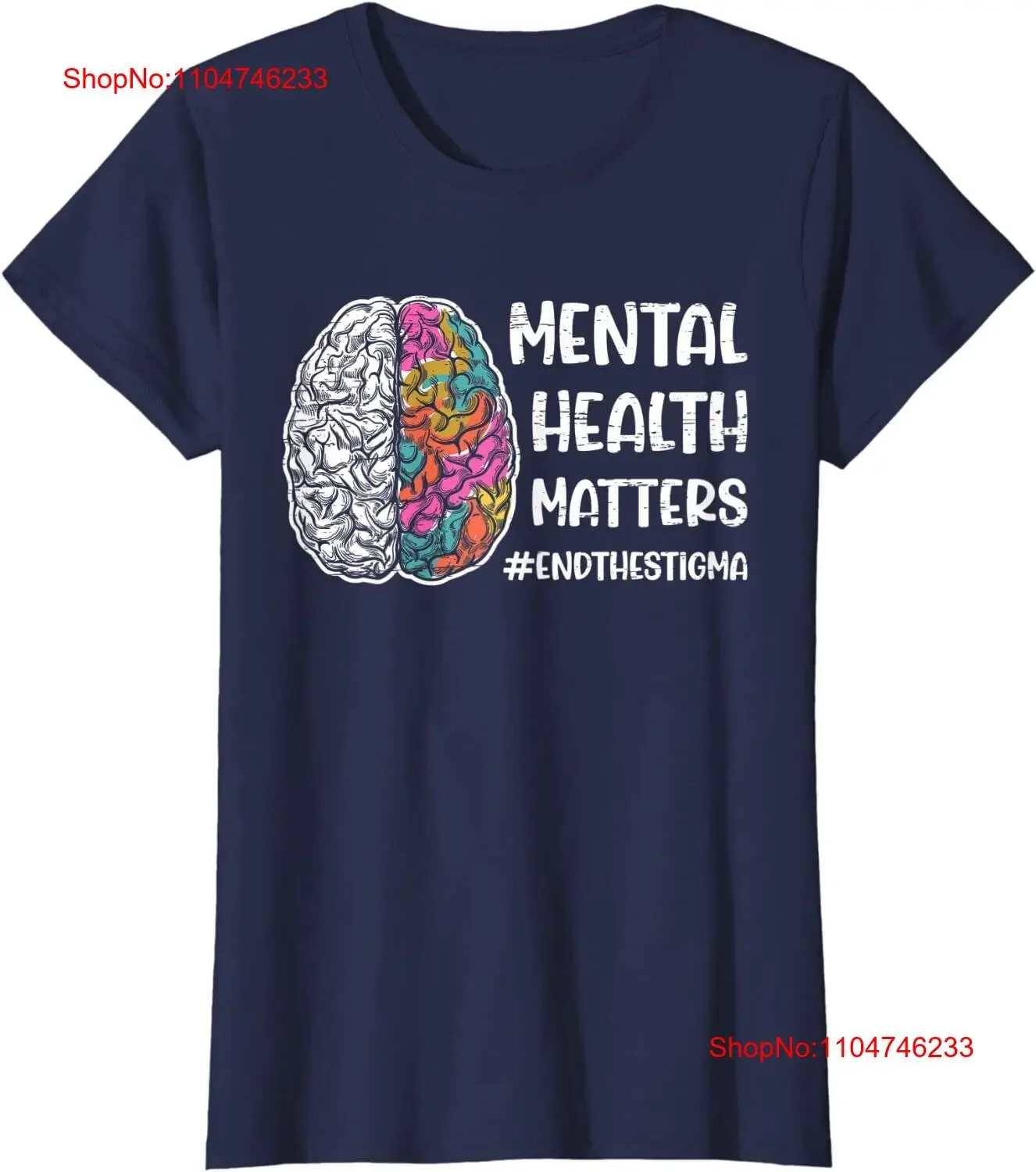 Mental Health Matters End The Stigma Colorful Ladies' Crewneck T Shirt vintage Washed Unisex Breathable Comfortable Slightly
Mental Health Matters End The Stigma Colorful Ladies' Crewneck T Shirt vintage Washed Unisex Breathable Comfortable Slightly