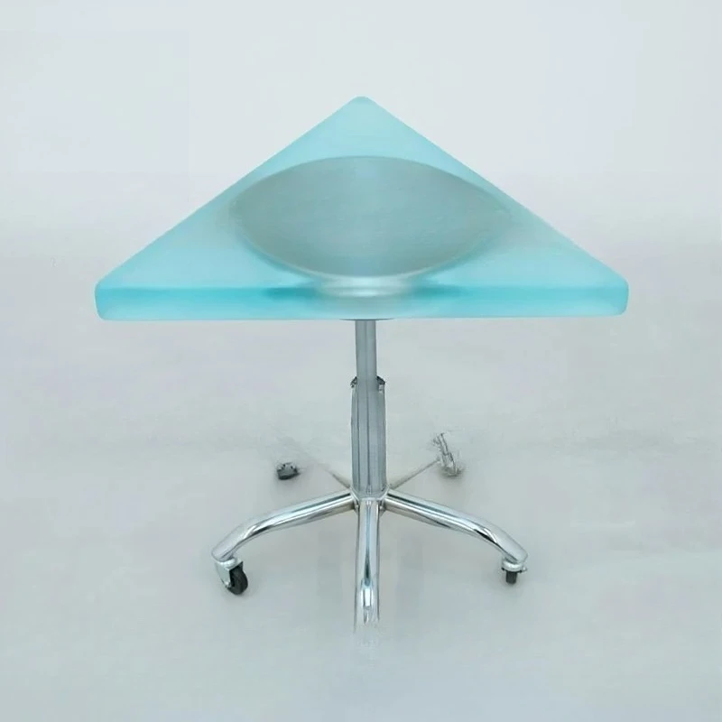 Acrylic triangle chair casual matte blue chair
Acrylic triangle chair casual matte blue chair