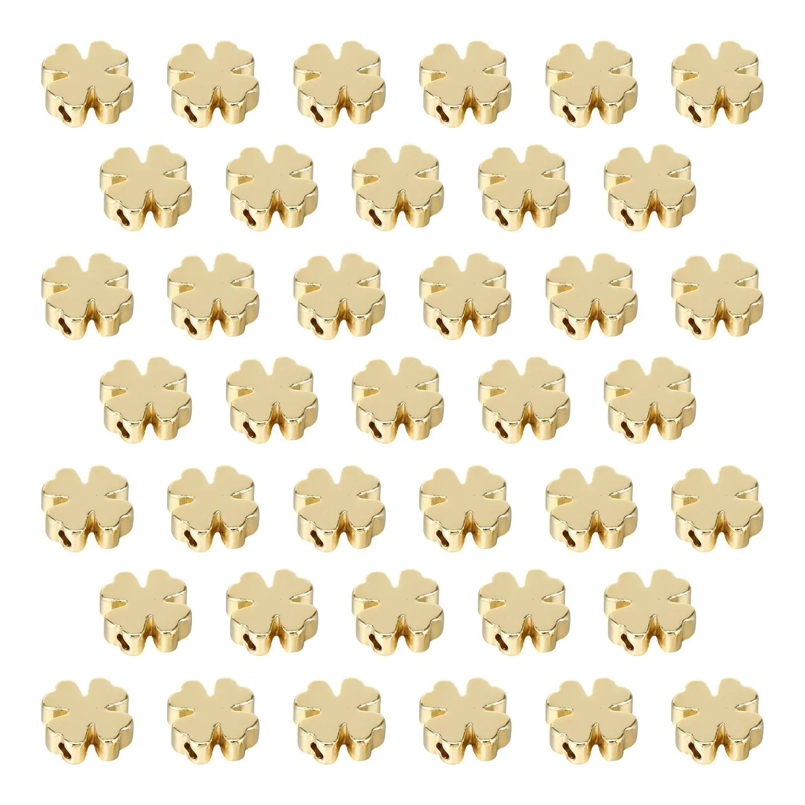 60 Pcs Four Leaf Jewelry Beads 14K Bracelet Beads Gold Plated Alloy Spacer Necklace Bracelet DIY Materials
60 Pcs Four Leaf Jewelry Beads 14K Bracelet Beads Gold Plated Alloy Spacer Necklace Bracelet DIY Materials