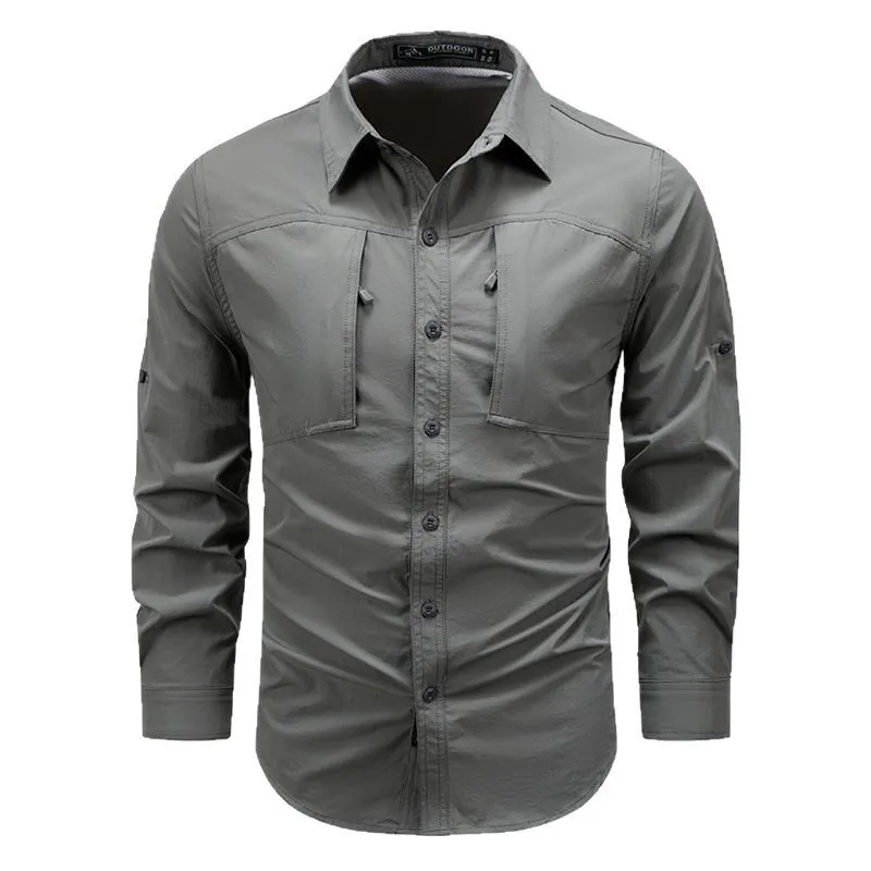 Men Outdoor Elastic Quick Drying Waterproof Cargo Shirts Tooling Shirts Spring Male Thin Breathable and Comfortable Shirts 4XL
Men Outdoor Elastic Quick Drying Waterproof Cargo Shirts Tooling Shirts Spring Male Thin Breathable and Comfortable Shirts 4XL