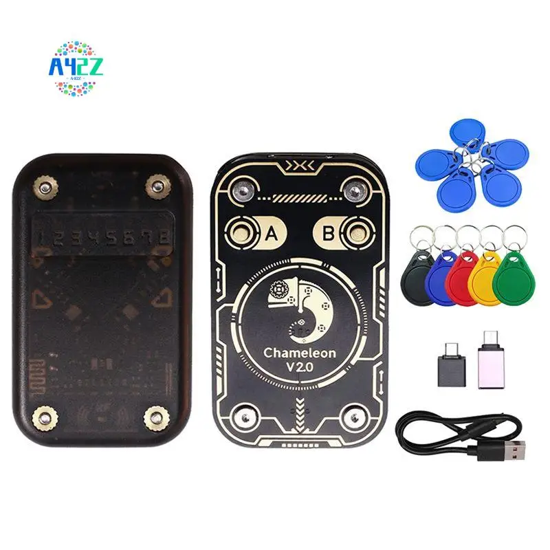 A42Z-Chameleon V2.0 RFID Smart Chip Reader Emulator Chameleon NFC Duplicator+5Xuid/CUID Keychain 125Khz 13.56Mhz Card Decode
A42Z-Chameleon V2.0 RFID Smart Chip Reader Emulator Chameleon NFC Duplicator+5Xuid/CUID Keychain 125Khz 13.56Mhz Card Decode