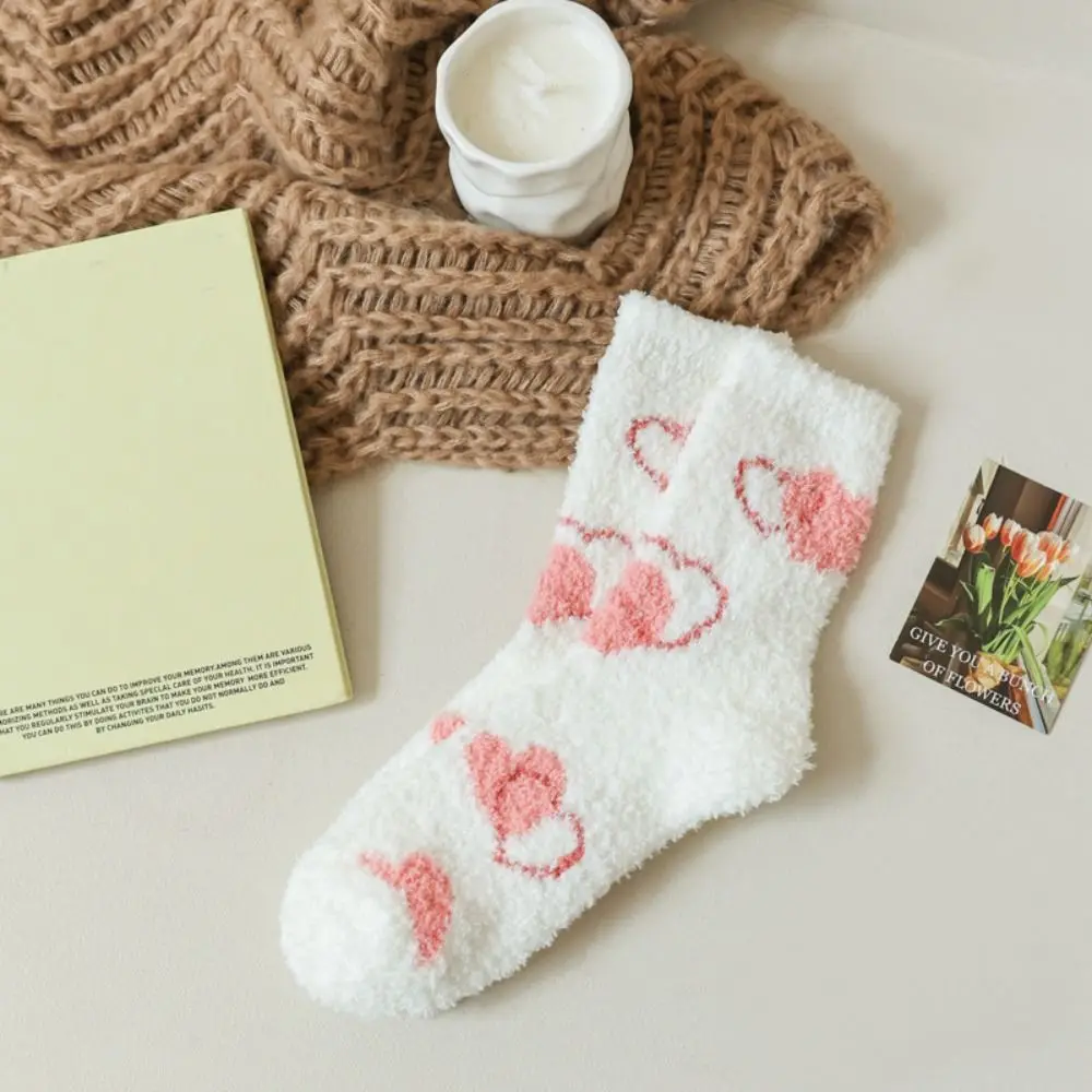 5Pairs Soft Star Coral Fleece Socks Plush Flower Slipper Tube Socks Thinck Warm Homewear Hosiery Women Mid-calf Socks Gifts
5Pairs Soft Star Coral Fleece Socks Plush Flower Slipper Tube Socks Thinck Warm Homewear Hosiery Women Mid-calf Socks Gifts