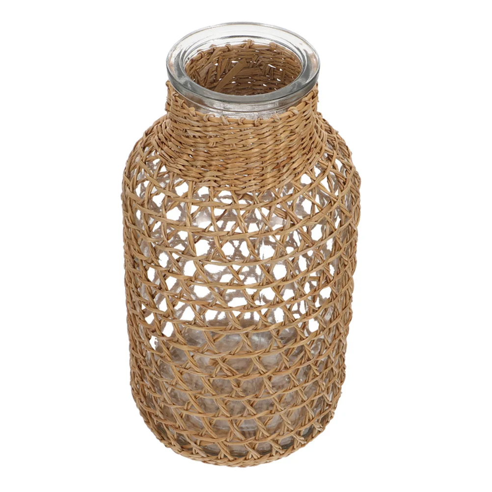Creative Woven Glass Vase Simple Table Vase for Dried Flowers Home Office Display Desktop Flower Holder Dried Flower Container
Creative Woven Glass Vase Simple Table Vase for Dried Flowers Home Office Display Desktop Flower Holder Dried Flower Container