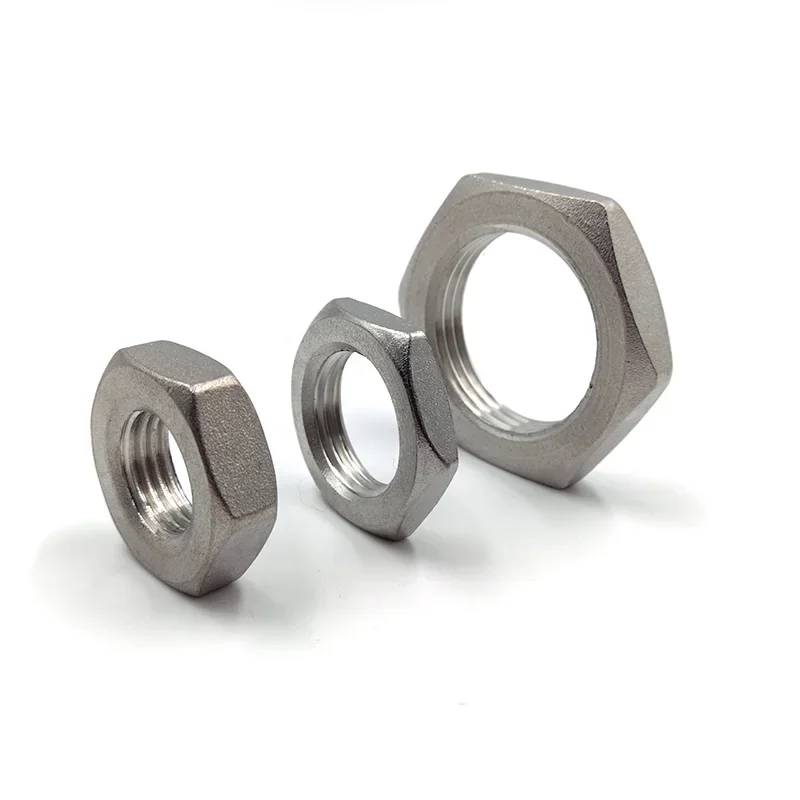 SS304 1/8" 1/4" 1/2" 3/4" 1" 1.25" 1.5" 2" Flat Hexagon Wafer Low Thin Jam Nut Fitting Lock Nut for Homebrew Pipe Connector
SS304 1/8" 1/4" 1/2" 3/4" 1" 1.25" 1.5" 2" Flat Hexagon Wafer Low Thin Jam Nut Fitting Lock Nut for Homebrew Pipe Connector