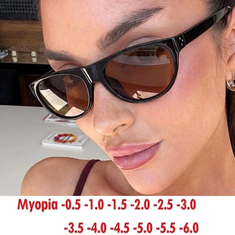 Oval eye-shaped ladies sunglasses myopia sunglasses custom prescription glasses 0~-6.0
Oval eye-shaped ladies sunglasses myopia sunglasses custom prescription glasses 0~-6.0