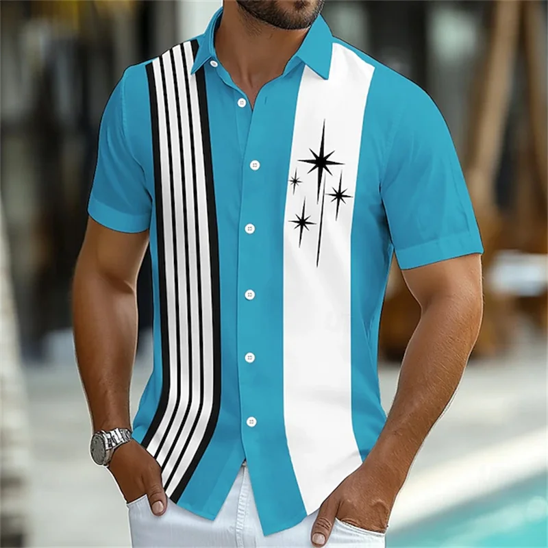 2026 New Men's Retro Print Shirt Blue White Short Sleeve Lapel Collar Casual Button Up Summer Daily Wear Lightweight Shirts
2026 New Men's Retro Print Shirt Blue White Short Sleeve Lapel Collar Casual Button Up Summer Daily Wear Lightweight Shirts