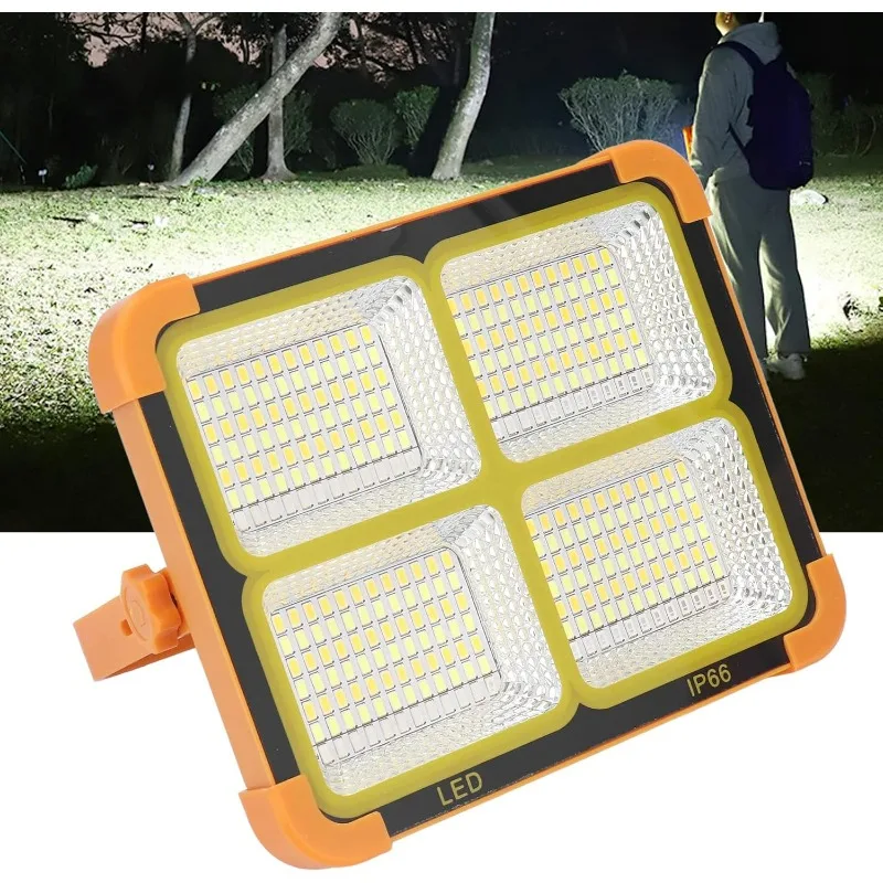 Solar Flood Light Portable LED Work Solar Light 100W IP66 with 5 Gear Adjustable Brightness Rechargeable LED Floor Light
Solar Flood Light Portable LED Work Solar Light 100W IP66 with 5 Gear Adjustable Brightness Rechargeable LED Floor Light