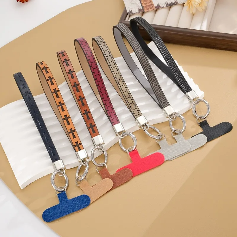 Leather Cord Cross Pattern Phone Lanyard, With Anti-lost Function,Suitable For Phones And Wallets,
Leather Cord Cross Pattern Phone Lanyard, With Anti-lost Function,Suitable For Phones And Wallets,