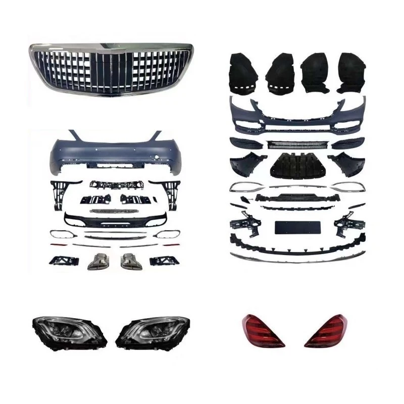 Suitable for S-Class W222 old to new conversion, later S63 Mbach S65 bumper, S450 body kit
Suitable for S-Class W222 old to new conversion, later S63 Mbach S65 bumper, S450 body kit