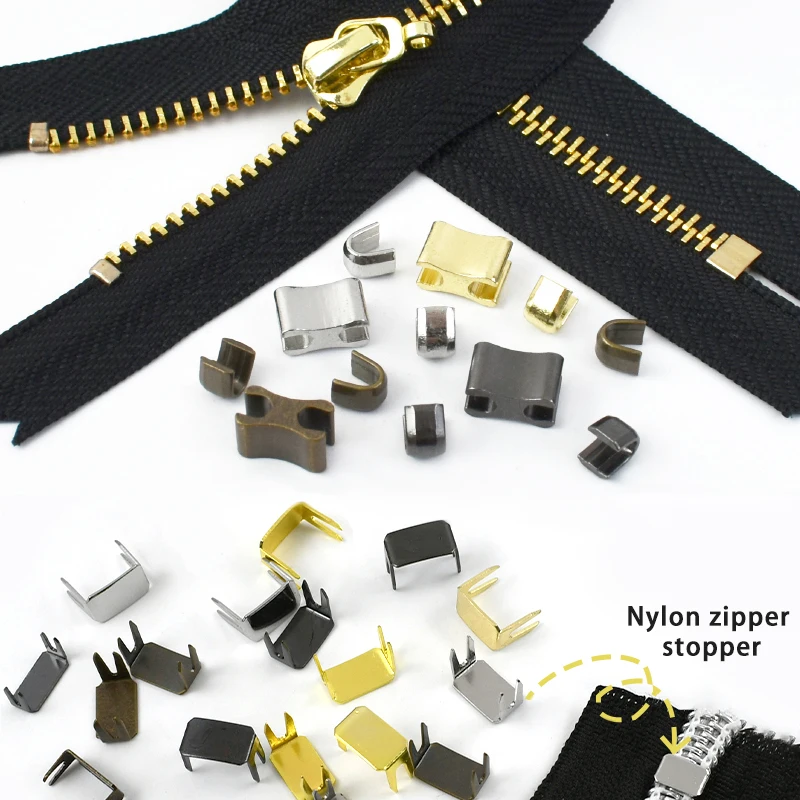 Meetee 100/200Pcs Zipper Stopper 3# 5# 8# 10# Zippers Repair Kits Non-slip Zip Tail Clip Zips End Lock DIY Sewing Accessories
Meetee 100/200Pcs Zipper Stopper 3# 5# 8# 10# Zippers Repair Kits Non-slip Zip Tail Clip Zips End Lock DIY Sewing Accessories