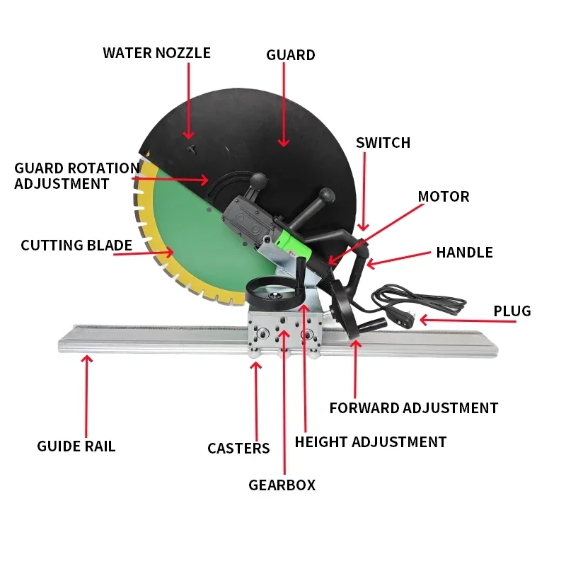 WS462 Brushless Wall Cutter, Track Saw for Cutting Door and Window Openings, Slabs, Reinforced Concrete, and Brick W(Customized)
WS462 Brushless Wall Cutter, Track Saw for Cutting Door and Window Openings, Slabs, Reinforced Concrete, and Brick W(Customized)