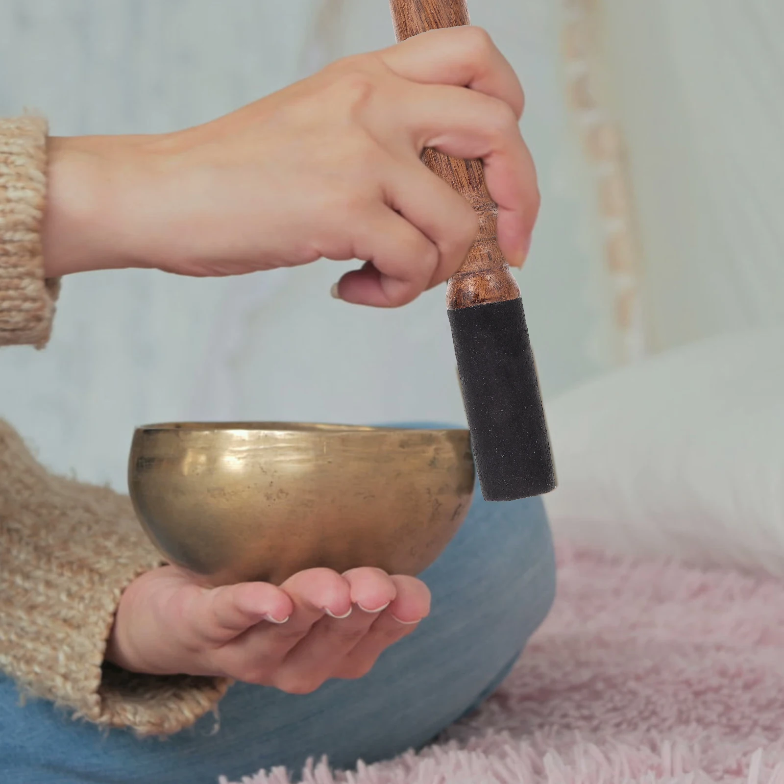 Buddha Sound Bowl Wooden Stick Prayer Singing Yoga Rod Bowls Handle Practical Nepal
Buddha Sound Bowl Wooden Stick Prayer Singing Yoga Rod Bowls Handle Practical Nepal