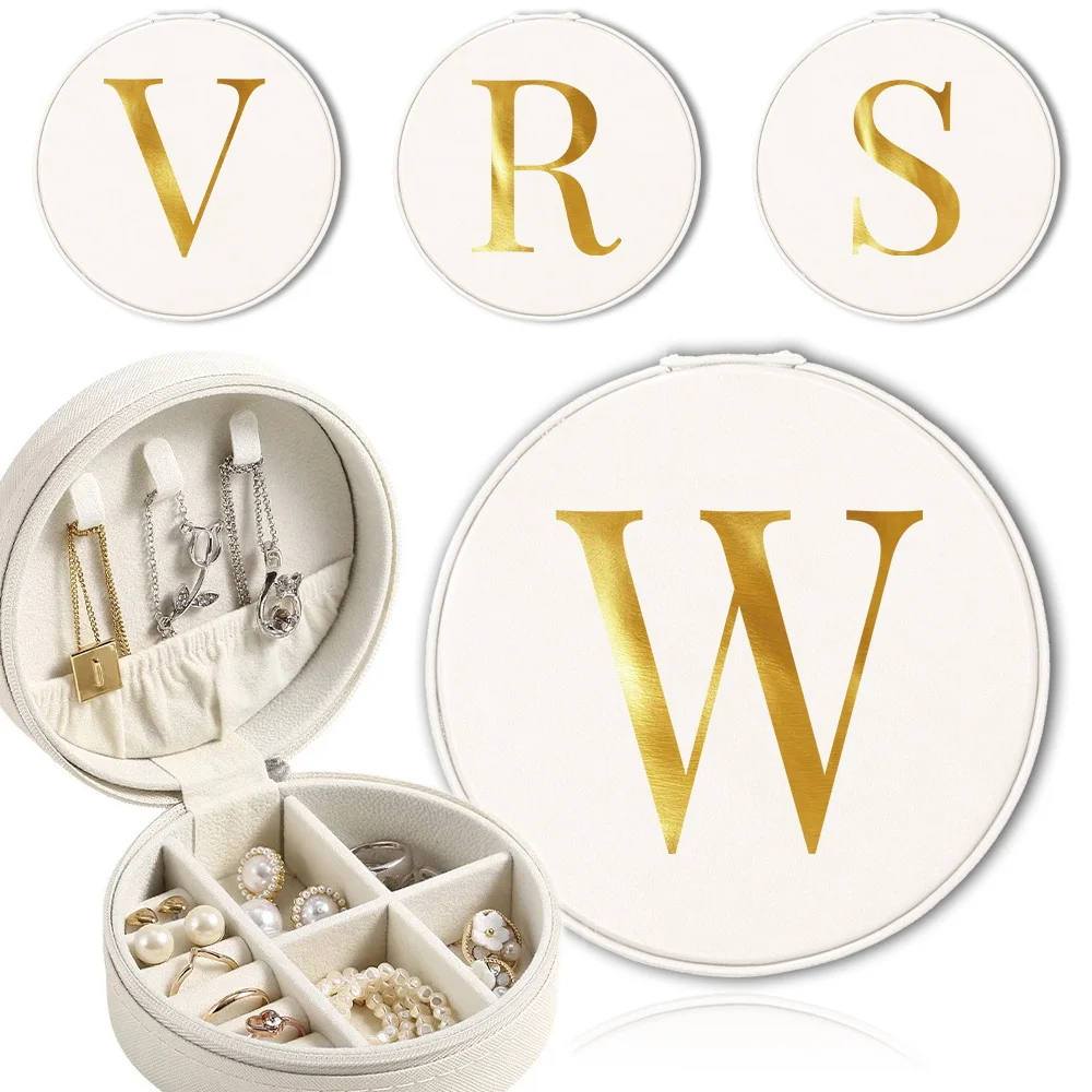 Pu Travel Jewelry Box Women Portable Jewel Storage Case Ear Pendants Necklace Bracelets Ring Jewelry Organizer Letter Pattern
Pu Travel Jewelry Box Women Portable Jewel Storage Case Ear Pendants Necklace Bracelets Ring Jewelry Organizer Letter Pattern