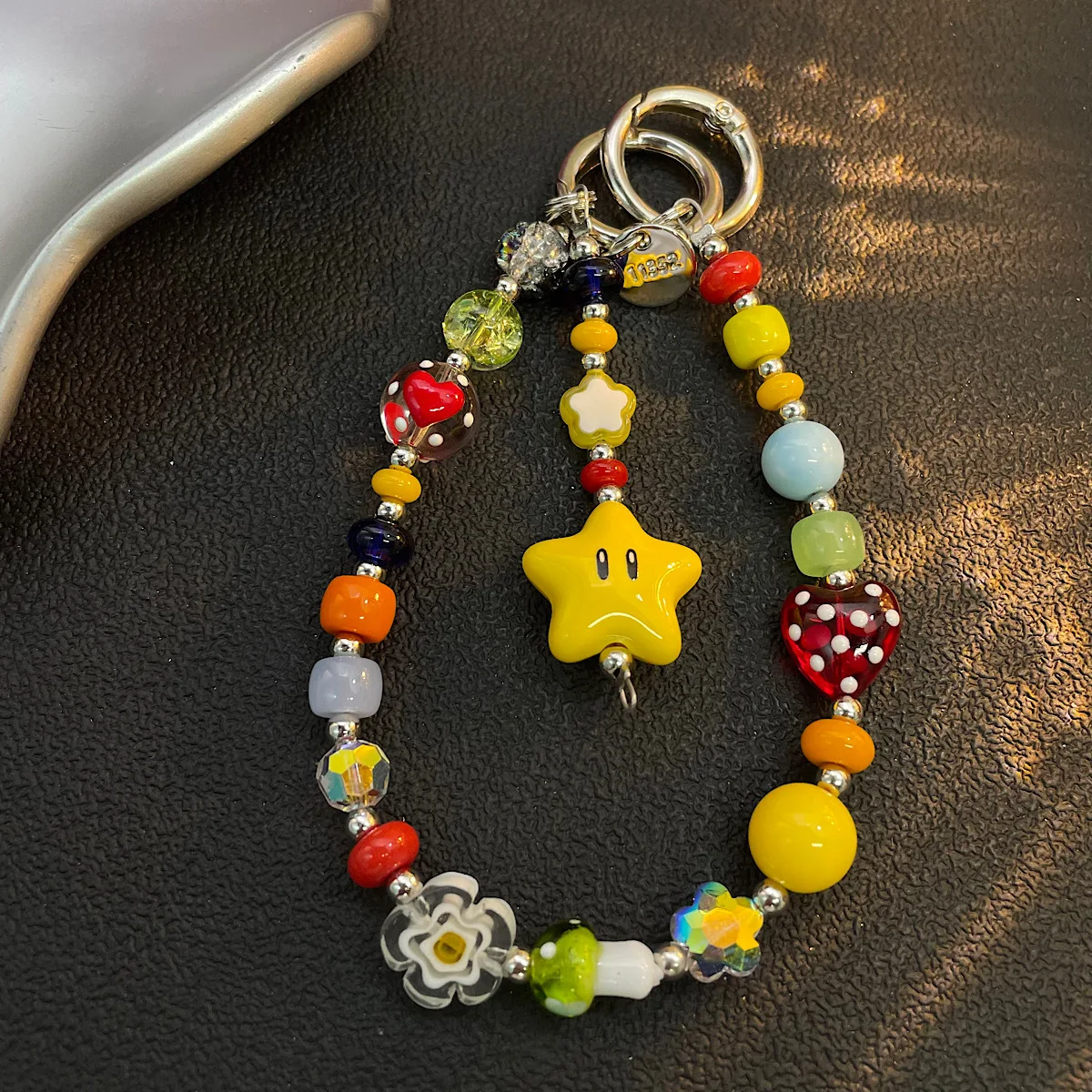 Colorful Stars Bracelet Mobile Phone Chain Camera Bag Hanging Chain Happy Smile Diy Bead Fashin Charms Anti Loss Rope Bracelet
Colorful Stars Bracelet Mobile Phone Chain Camera Bag Hanging Chain Happy Smile Diy Bead Fashin Charms Anti Loss Rope Bracelet