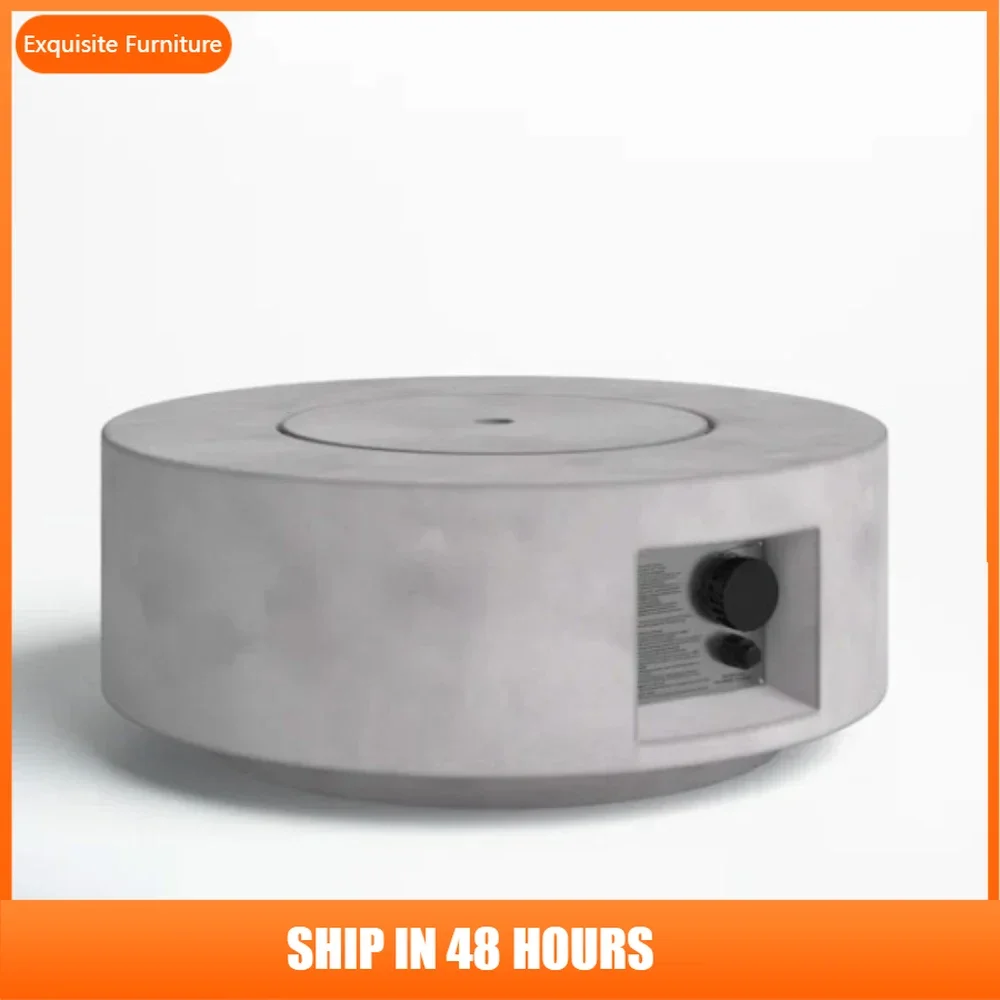 11" H x 30" W Fiber Reinforced Concrete Propane Gas Outdoor Fire Pit Table with Lid
11" H x 30" W Fiber Reinforced Concrete Propane Gas Outdoor Fire Pit Table with Lid