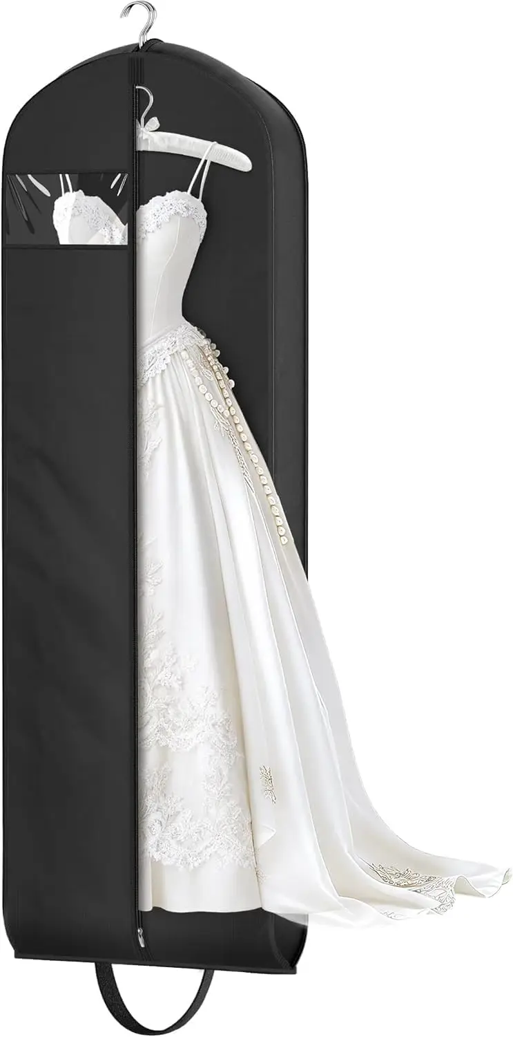 Wedding Dress Garment Bag for Travel with 4' Gusseted Long Hanging Dress Bags for Gowns for Women Garment Cover Clothes Storage
Wedding Dress Garment Bag for Travel with 4' Gusseted Long Hanging Dress Bags for Gowns for Women Garment Cover Clothes Storage
