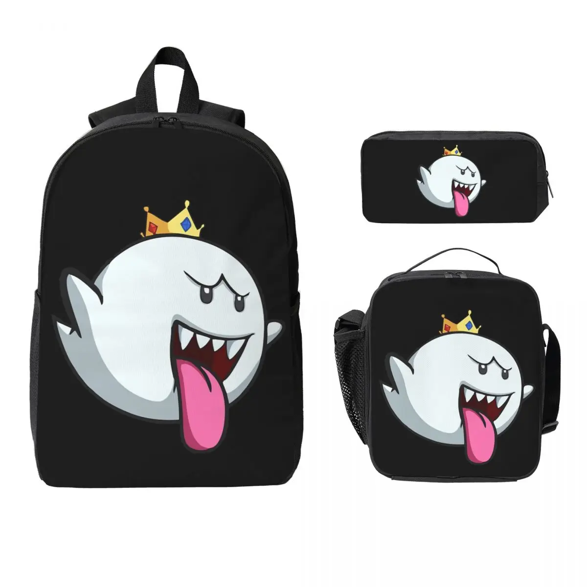 King Boo Backpack Student Boys Girls BookBag School Bag Laptop Shoulder Bags 3ps Insulated Lunch Bag Pencil Case
King Boo Backpack Student Boys Girls BookBag School Bag Laptop Shoulder Bags 3ps Insulated Lunch Bag Pencil Case