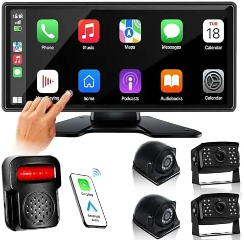 10.36" RV Camera System w/ CarPlay, Android Auto, DVR, 4K Backup Cameras & Night Vision for Trailer & Truck
10.36" RV Camera System w/ CarPlay, Android Auto, DVR, 4K Backup Cameras & Night Vision for Trailer & Truck