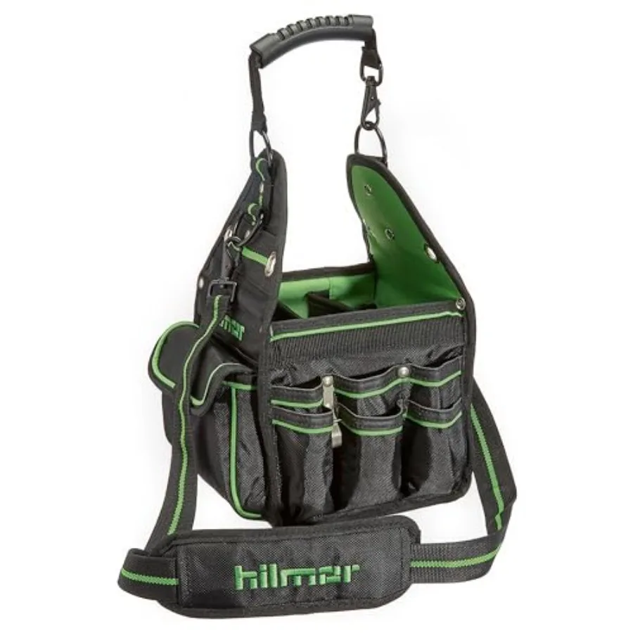 Сумка для инструментов Hilmor HT 1839078 для ОВКВ с 27 карманами, креплением для ключей, петлей для ленты, плечевым ремнем, для инструментов и оборудования ОВКВ/Р, черно-зеленая, 13 дюймов
Сумка для инструментов Hilmor HT 1839078 для ОВКВ с 27 карманами, креплением для ключей, петлей для ленты, плечевым ремнем, для инструментов и оборудования ОВКВ/Р, черно-зеленая, 13 дюймов