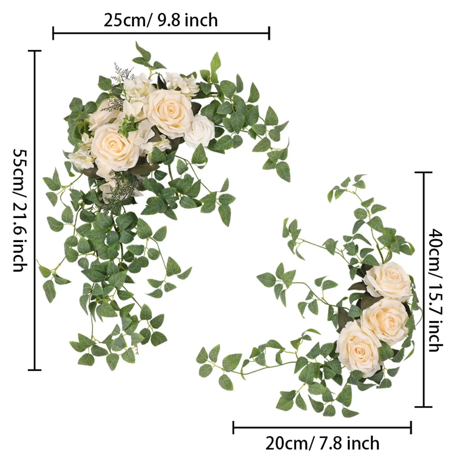 2x Wedding Arch Flowers Corner Row Wreath Hanging Handmade Backdrop Decor for Party Favors Centerpieces Entryway Easel Wall
2x Wedding Arch Flowers Corner Row Wreath Hanging Handmade Backdrop Decor for Party Favors Centerpieces Entryway Easel Wall