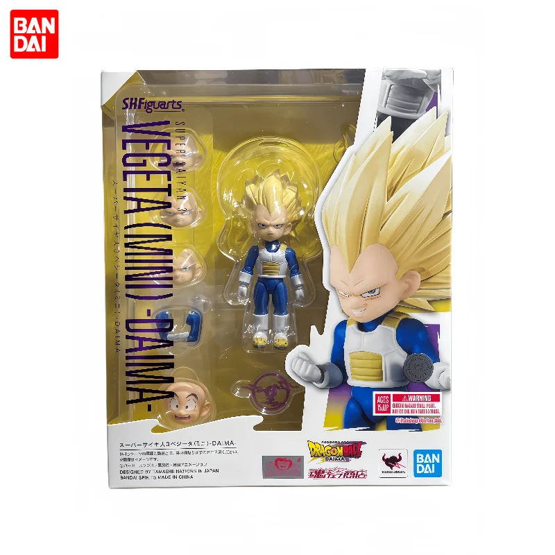 Genuine Bandai SHF Dragon Ball Vegeta Super Saiyan 3 Mini Daimao Articulated Action Figure Toy Gift Collectible in Stock
Genuine Bandai SHF Dragon Ball Vegeta Super Saiyan 3 Mini Daimao Articulated Action Figure Toy Gift Collectible in Stock