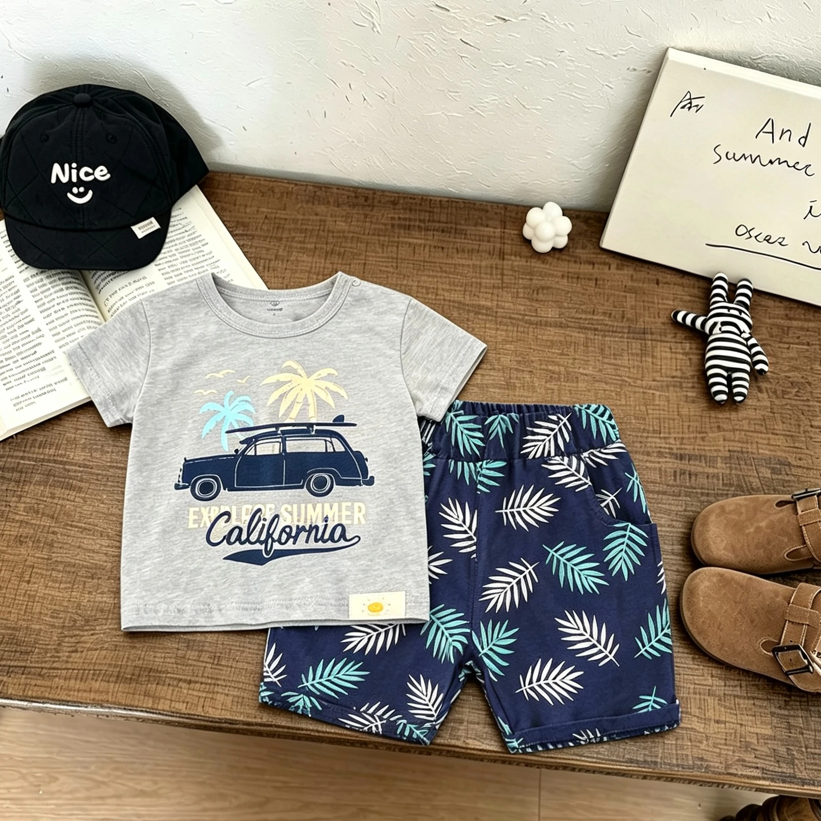 Short-sleeved Outfits For Child Cartoon T-shirt+Shorts Two Piece Set 2026 Child Clothes Printed Tees All-match Shorts Tracksuits
Short-sleeved Outfits For Child Cartoon T-shirt+Shorts Two Piece Set 2026 Child Clothes Printed Tees All-match Shorts Tracksuits