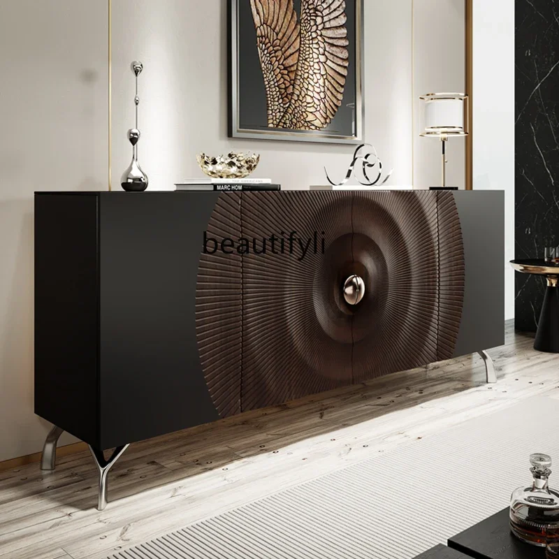 P Italian solid wood dining side cabinet designer high-end villa entrance cabinet decorative retro cabinet
P Italian solid wood dining side cabinet designer high-end villa entrance cabinet decorative retro cabinet