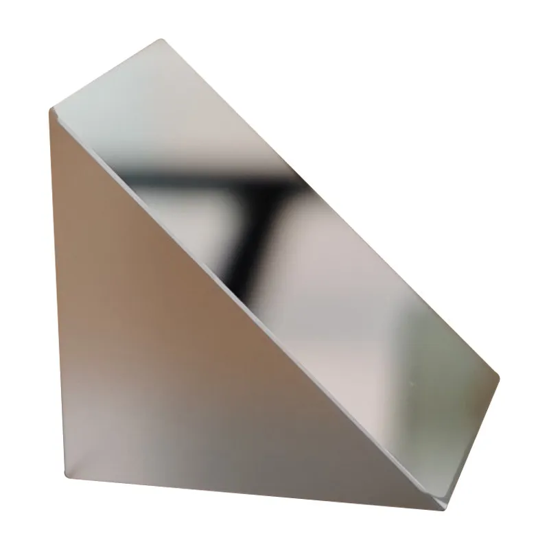 Right angle isosceles total internal reflection prism 40mm50mm with aluminum coated bevel
Right angle isosceles total internal reflection prism 40mm50mm with aluminum coated bevel